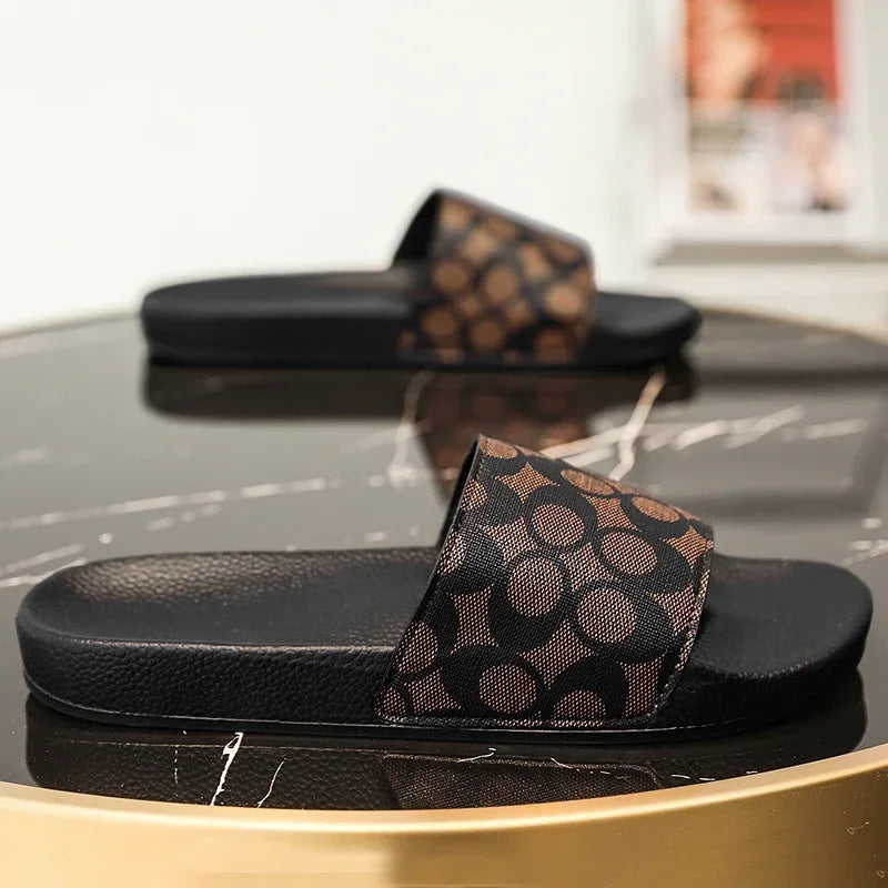 Men's PVC Beach Slippers Comfortable Indoor Slides