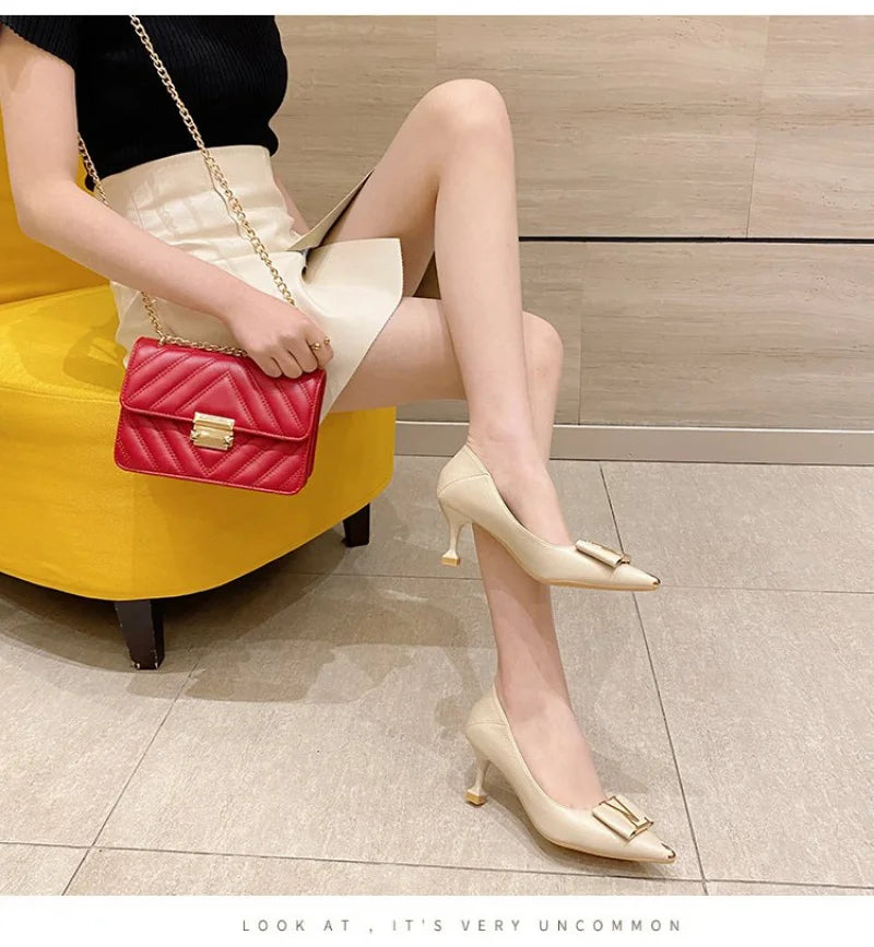 Pointed Toe Stiletto Heels Women's Office Pumps