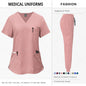 Pink Medical Scrubs Set for Women