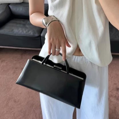 Luxury Pu Leather Shoulder Bag with Magnetic Clip