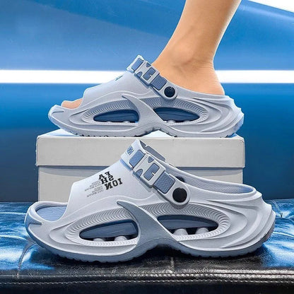 Men's Waterproof Slip On Sandals with Thick Sole