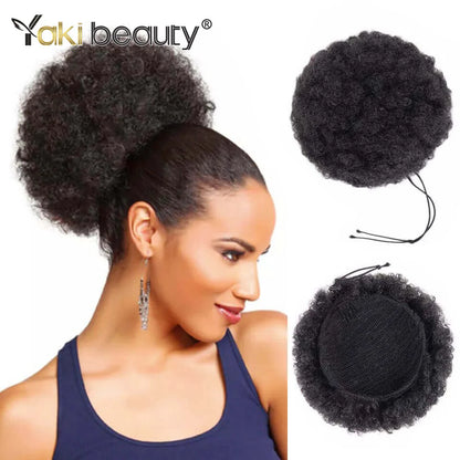 Afro Puff Drawstring Ponytail Synthetic Hair Extension