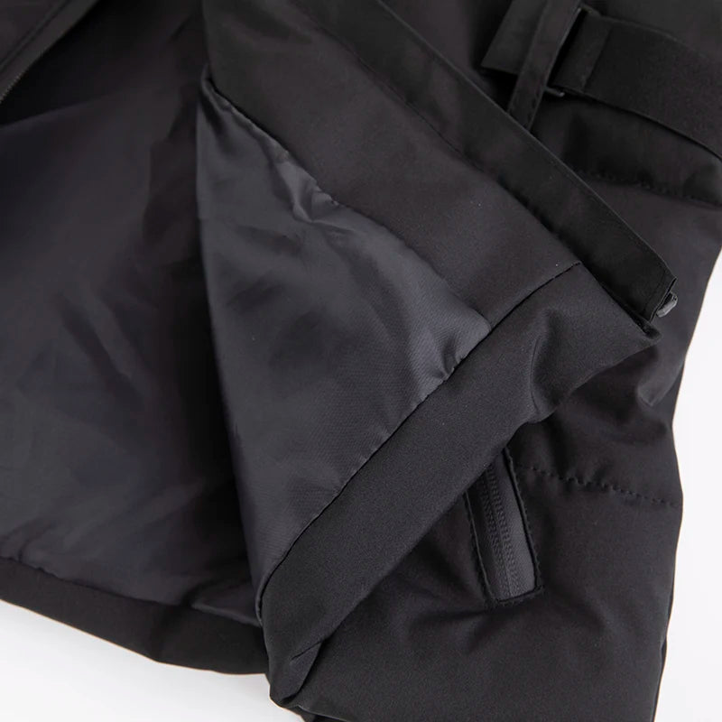 Women's Hooded Padded Winter Parka with Belt