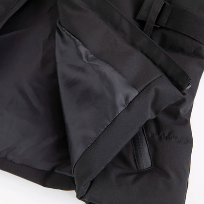 Women's Hooded Padded Winter Parka with Belt