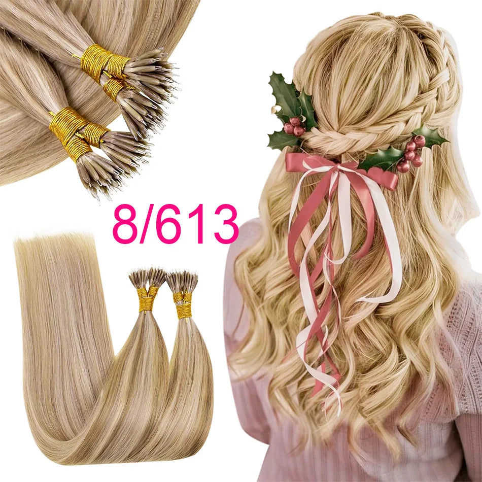 Micro Ring Ombre Human Hair Extensions 18-30 Inches