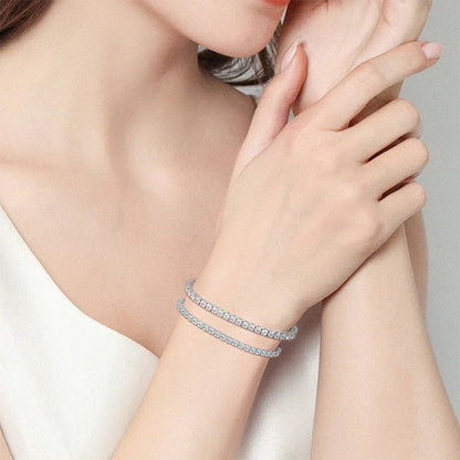 Moissanite Tennis Bracelet in S925 Sterling Silver