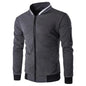 Men's Casual Hooded Tracksuit Jacket with Zipper Pockets