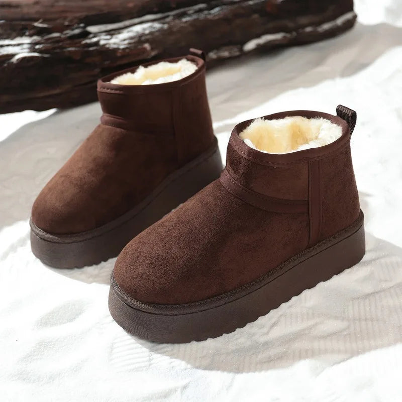 Sheepskin Wool Low-Cut Warm Comfortable Boots for Women