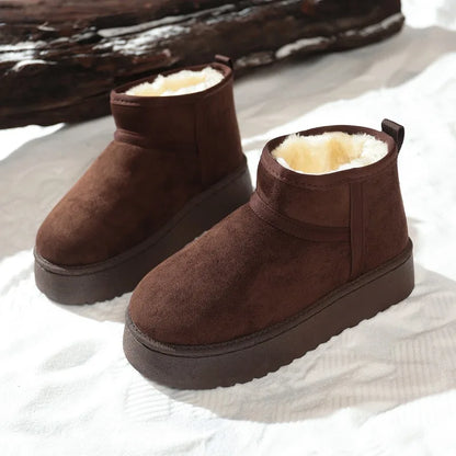 Sheepskin Wool Low-Cut Warm Comfortable Boots for Women
