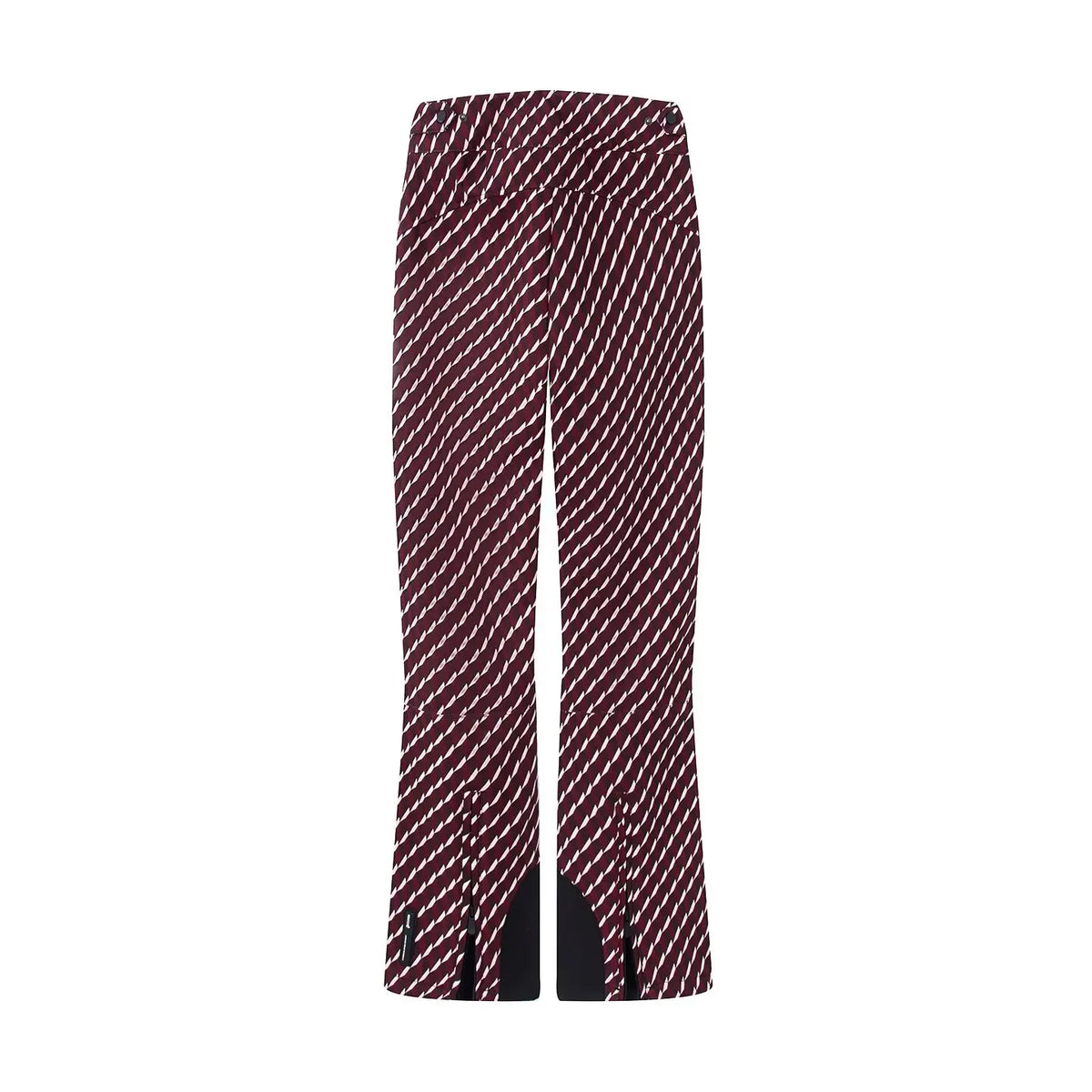 Burgundy Women's Winter Hooded Skiing Parkas Set