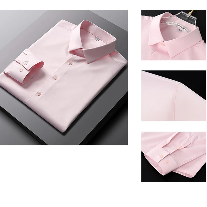 Men's Long Sleeved Solid Color Casual Shirt