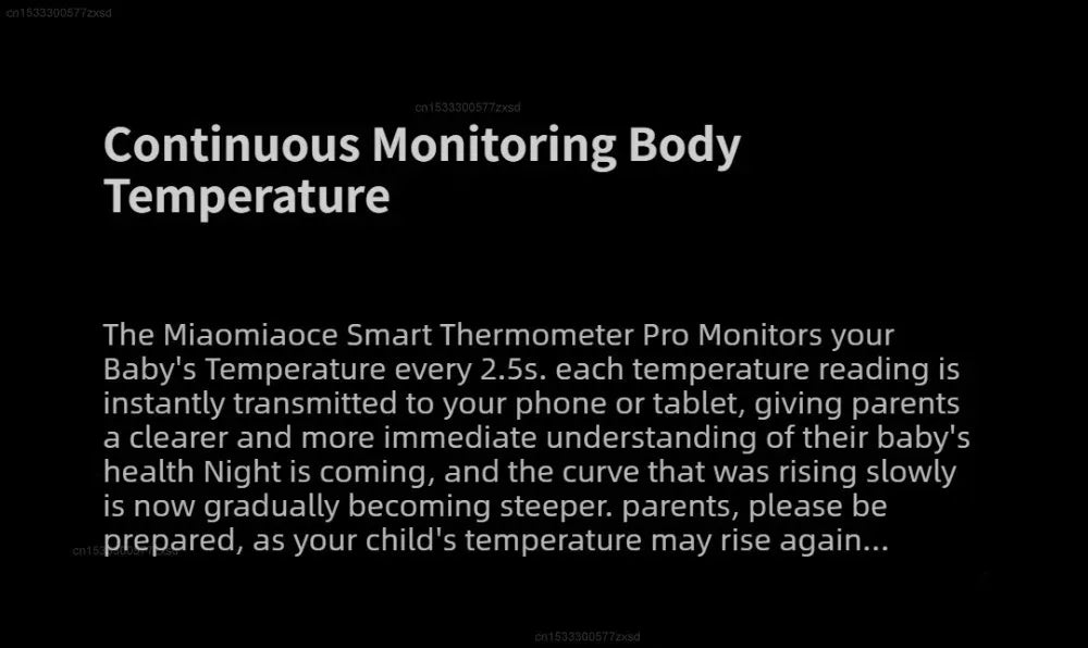 Miaomiaoce Smart Thermometer Pro with Fever Alarm