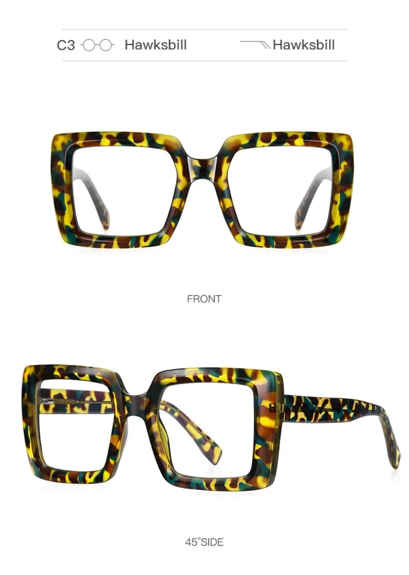 Trendy Square Large Frame Reading Glasses for Women