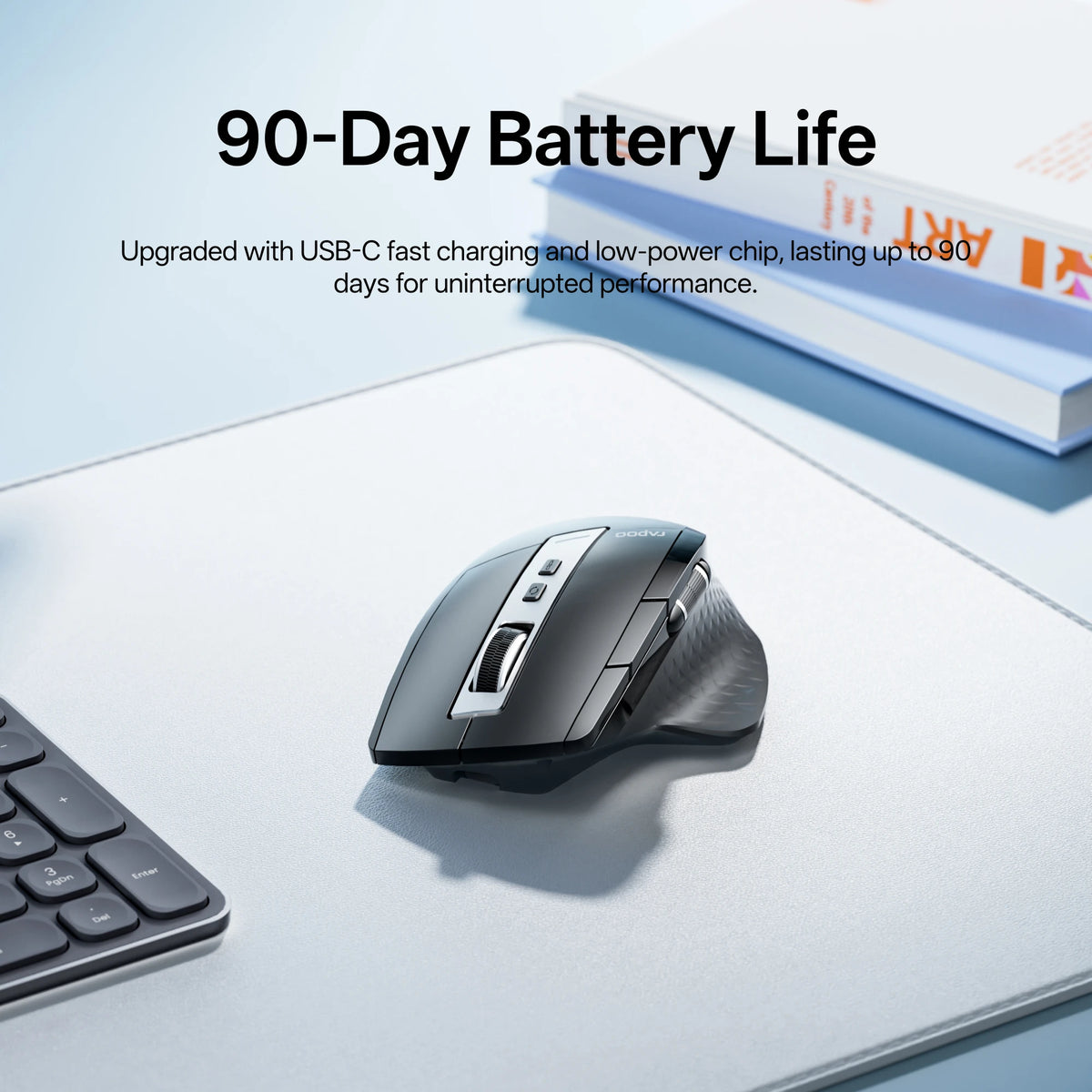 Rapoo MT710L Multi-Mode Ergonomic Wireless Mouse