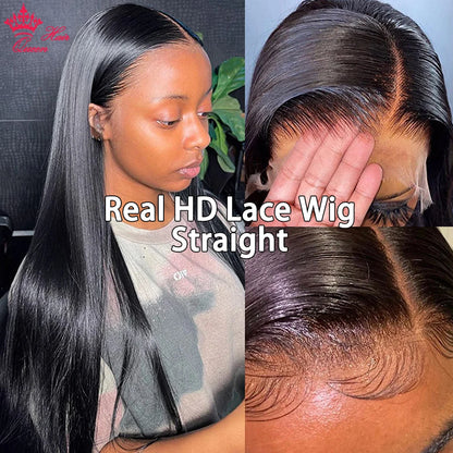 Queen Hair HD Lace Wig Raw Human Hair 13x6 Frontal