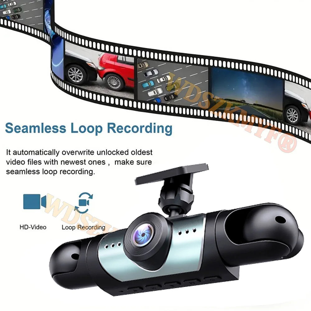 4 Lens 1080P Car DVR Video Recorder with Rear View Camera