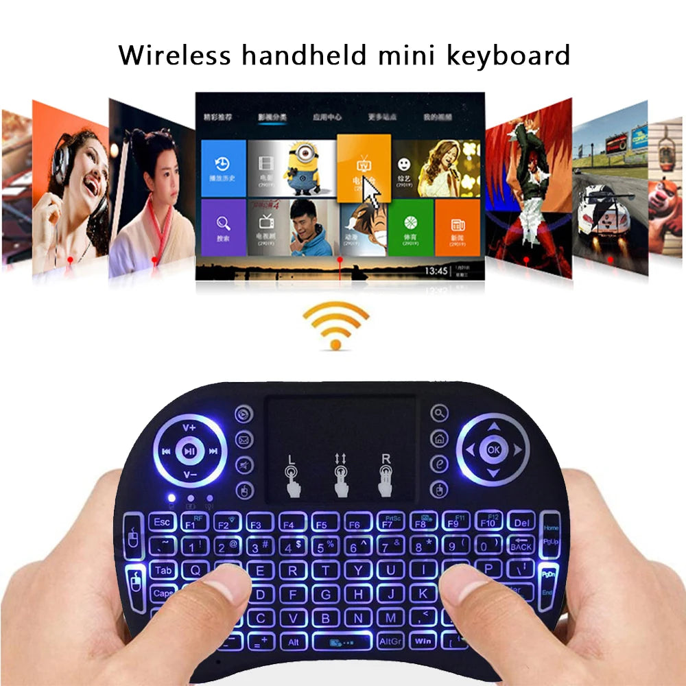 Wireless Air Mouse with Touchpad Keyboard