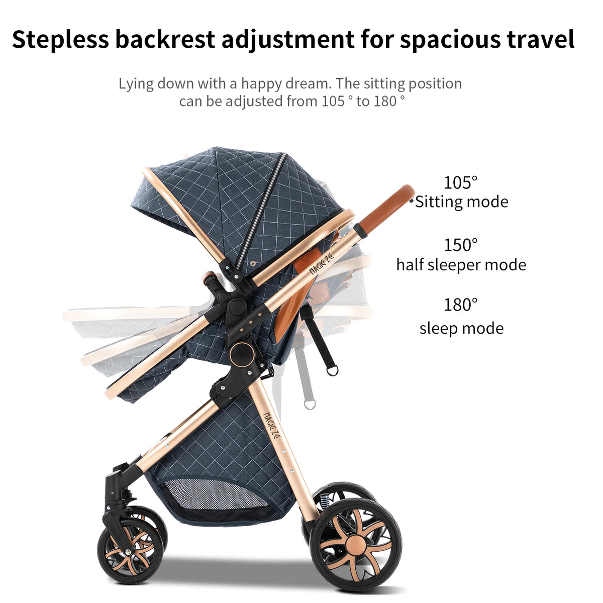Lightweight 3 in 1 Baby Stroller Travel System