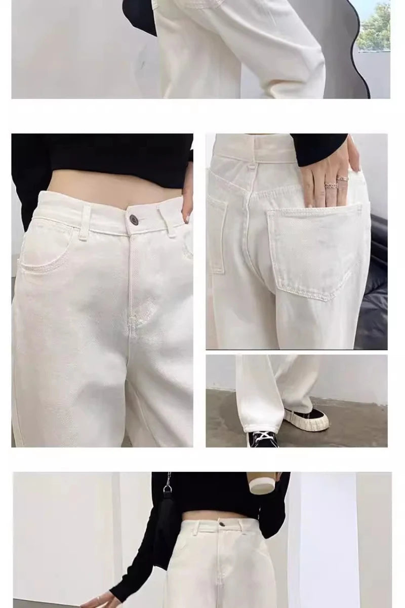 Women's Loose Denim Straight Leg Pants