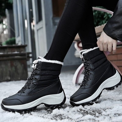 Women’s Waterproof Ankle Snow Boots with Fur Lining