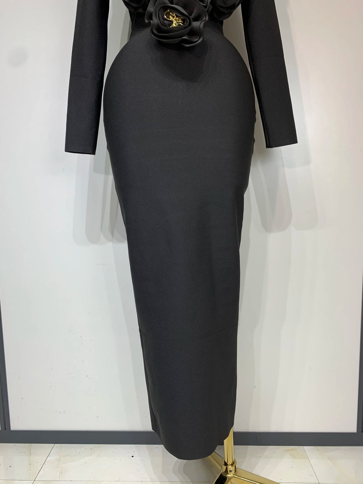 3D Flower Sleeveless Bodycon Bandage Dress Women