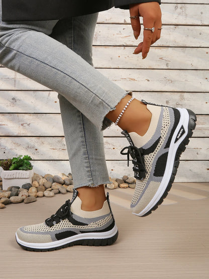 Women's Double-Color Canvas Work Sneakers