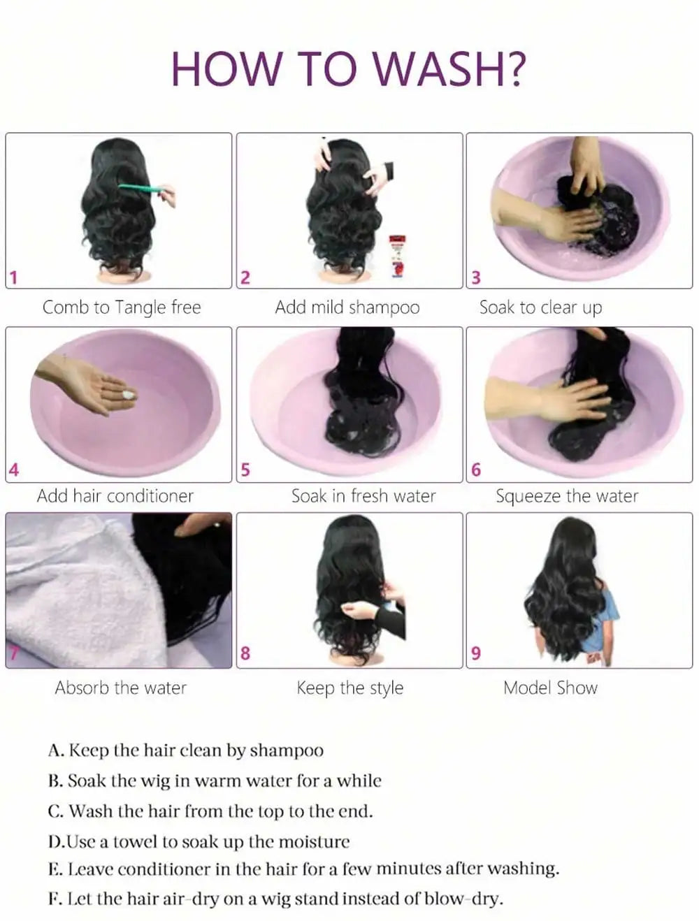 Body Wave Human Hair Glueless Wig 40 42 Inch