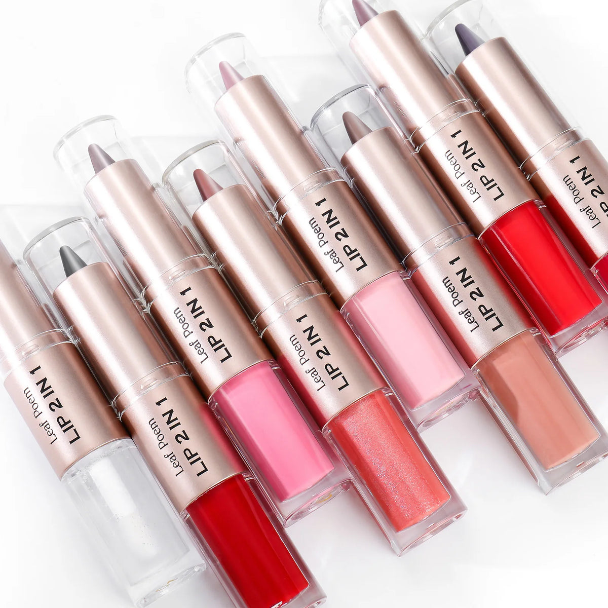 Black Brown Tapered Lip Liner and Lip Gloss Duo