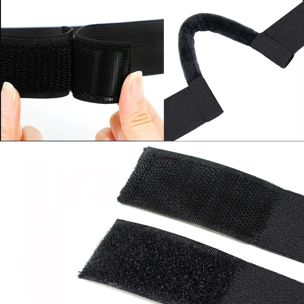 Lace Melt Wig Band with Ear Hanger Black Edge