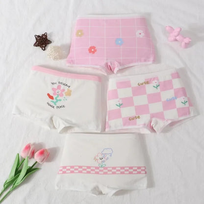 Children's Cotton Boxer Shorts with Cartoon Design