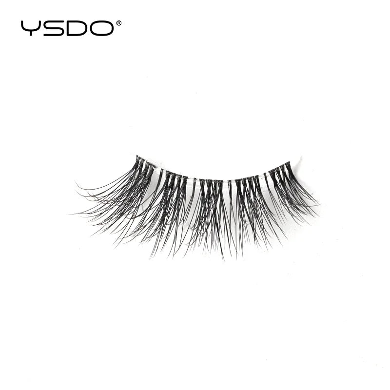 YSDO 5/10 Pairs Natural Soft Black Half Lashes