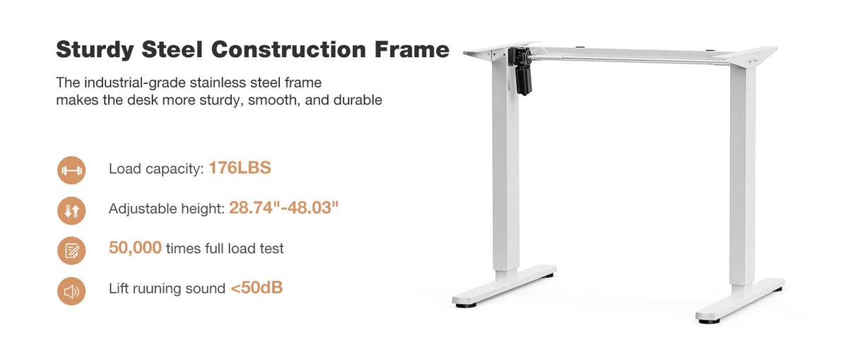 JHK Electric Height Adjustable Standing Desk 40x24 Inch