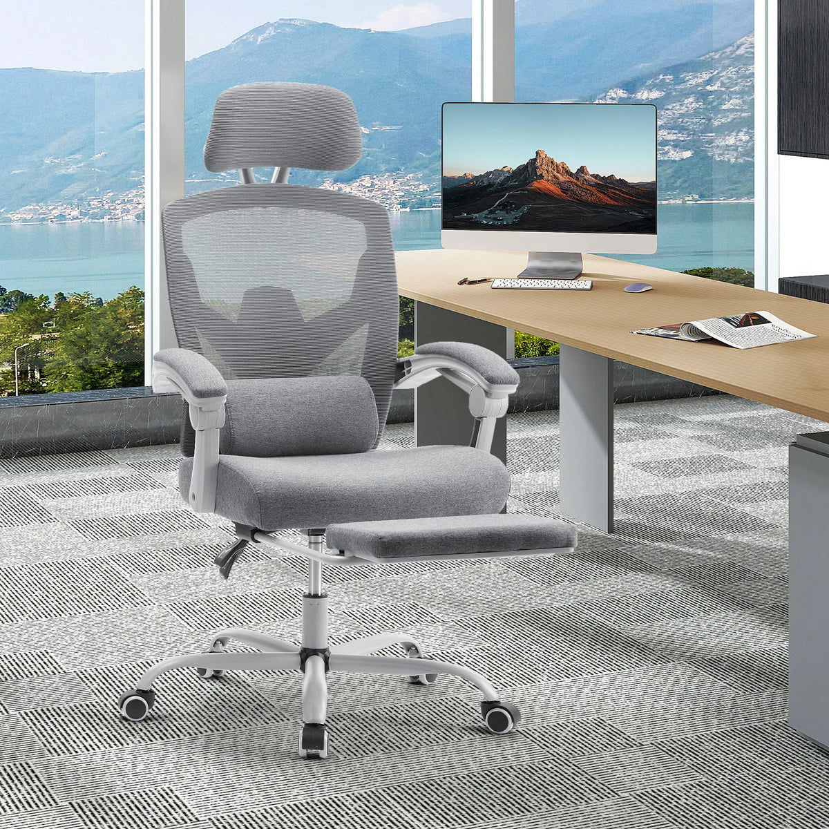 MCQ High Back Ergonomic Gaming Office Chair with Lumbar Support