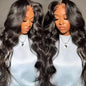 Natural Black Body Wave Lace Front Wig Brazilian Human Hair