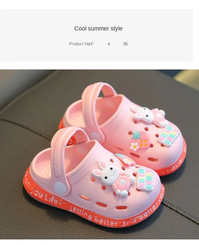 Children's Cartoon Slippers with Soft EVA Soles