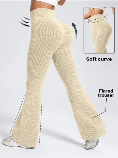 Women's High- Waist Bell Bottom Pants