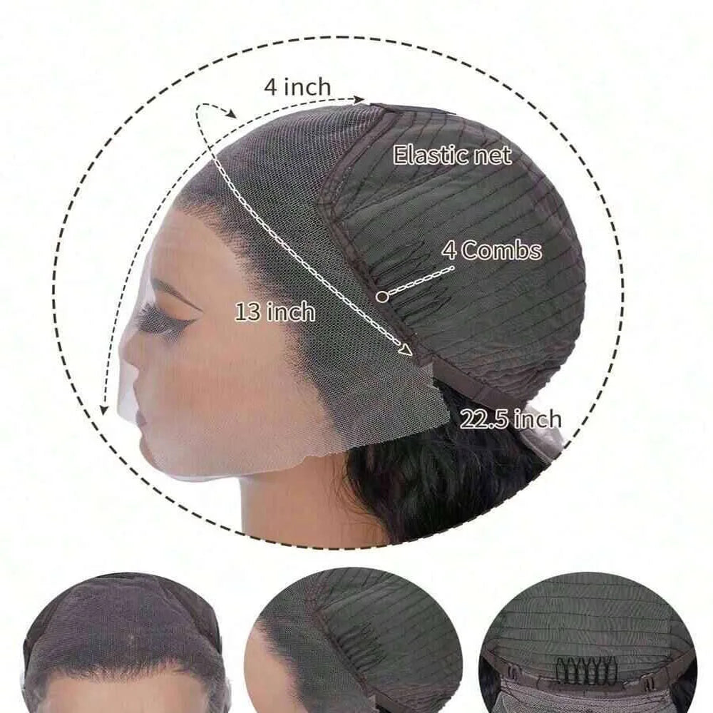 30 Inch Transparent Lace Front Wig Brazilian Human Hair