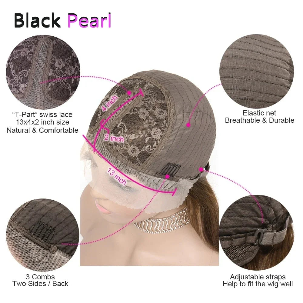 Short Straight Bob Wig 100% Human Hair Dark Purple
