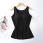 Women's Slim Fit Tank Top with Built-In Bra