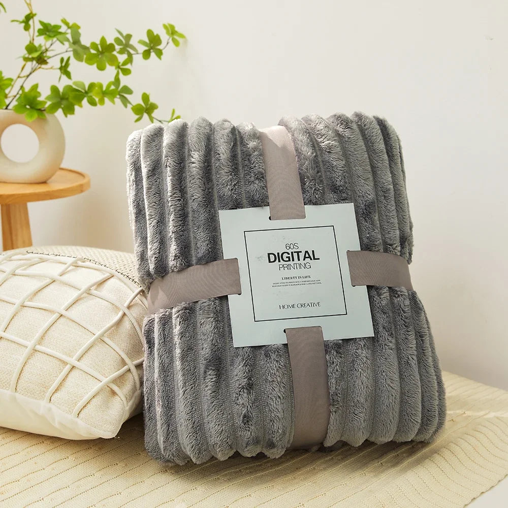 Coral Velvet Blanket Plush Soft Warm Throw
