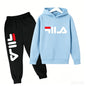 Kids Casual Sports Hoodie and Pants Set Polyester