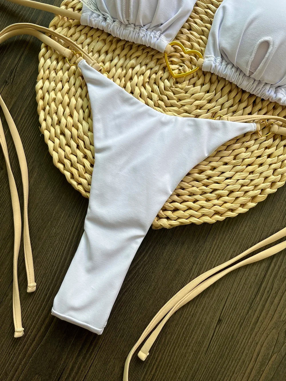 RUOTONSEPT Solid Color Bikini Set Women's Swimwear