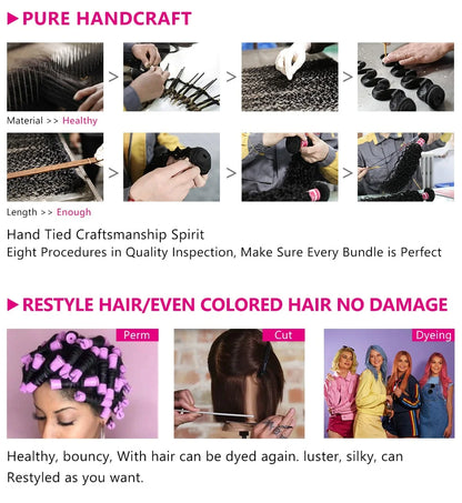 30 Inch 15A Burmese Curly Human Hair Bundles