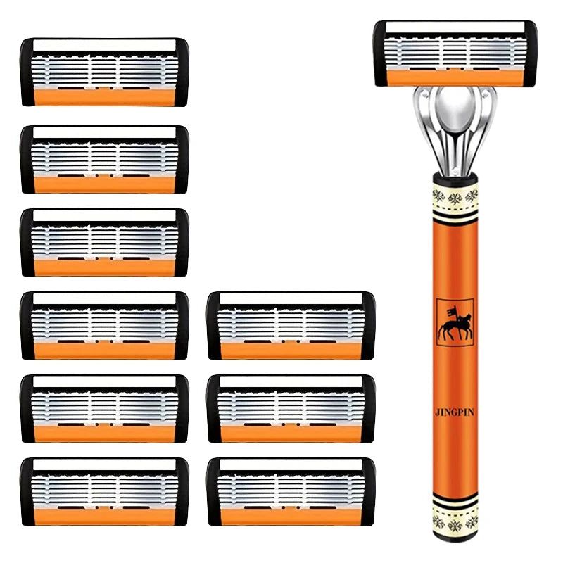 Men's 6-Layer Safety Razor Set