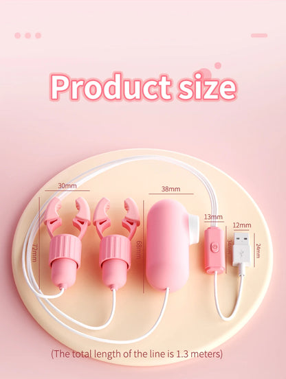 Vibrating Nipple Clamps for Women