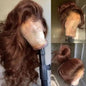 Body Wave Chocolate Brown Lace Front Wig Human Hair