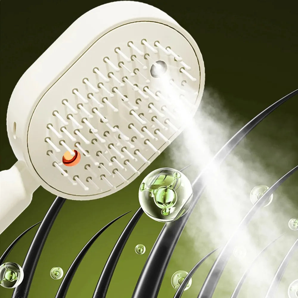 Electric Steam Hair Brush with USB-C Charging