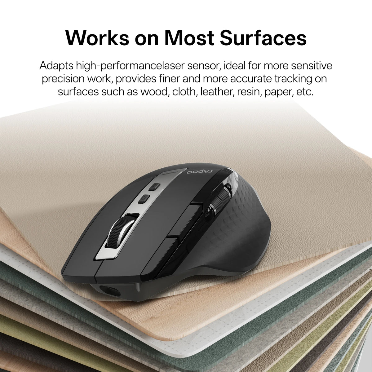 Rapoo MT710L Multi-Mode Ergonomic Wireless Mouse