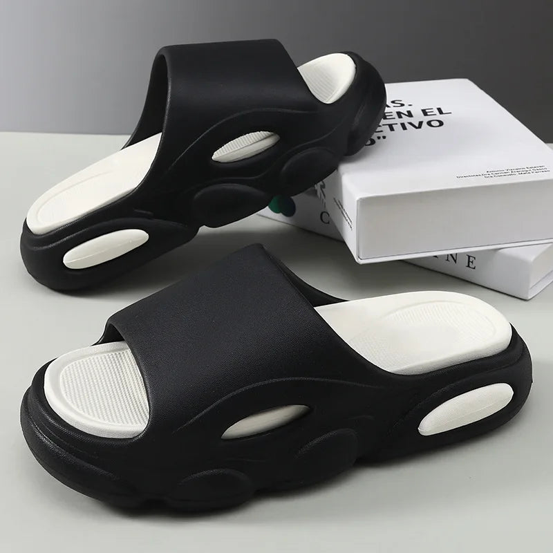 Men's Summer Platform Slides EVA Non-slip Beach Shoes