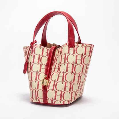 Large Capacity Women's Shoulder Bag with Letter Print